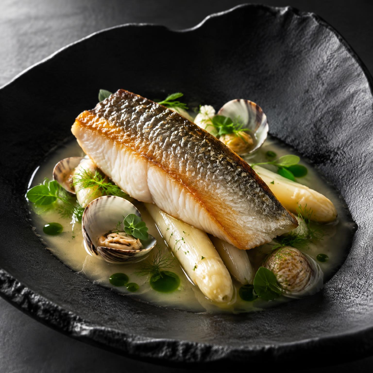 Branzino con finocchio e agrumi